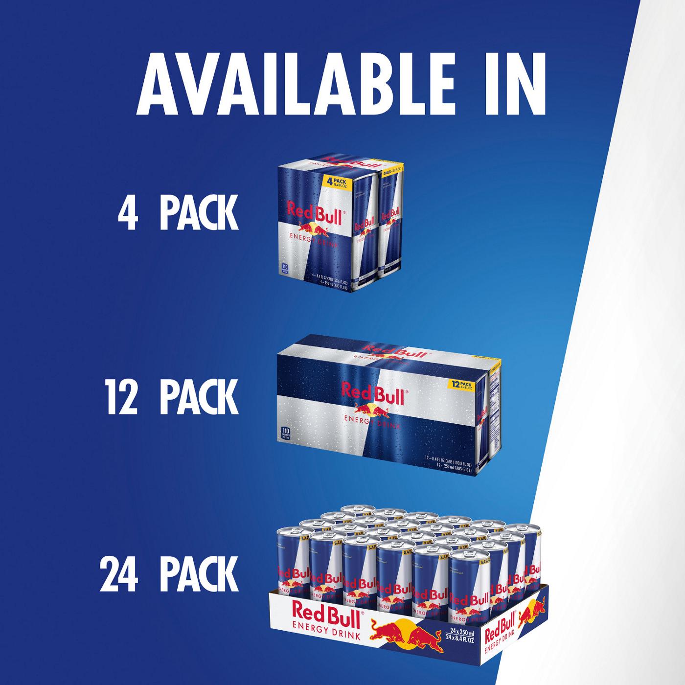 Red Bull Original Energy Drink 4 pk Cans; image 7 of 9