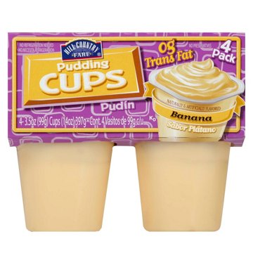 Hill Country Fare Banana Pudding Cups, 4 ct