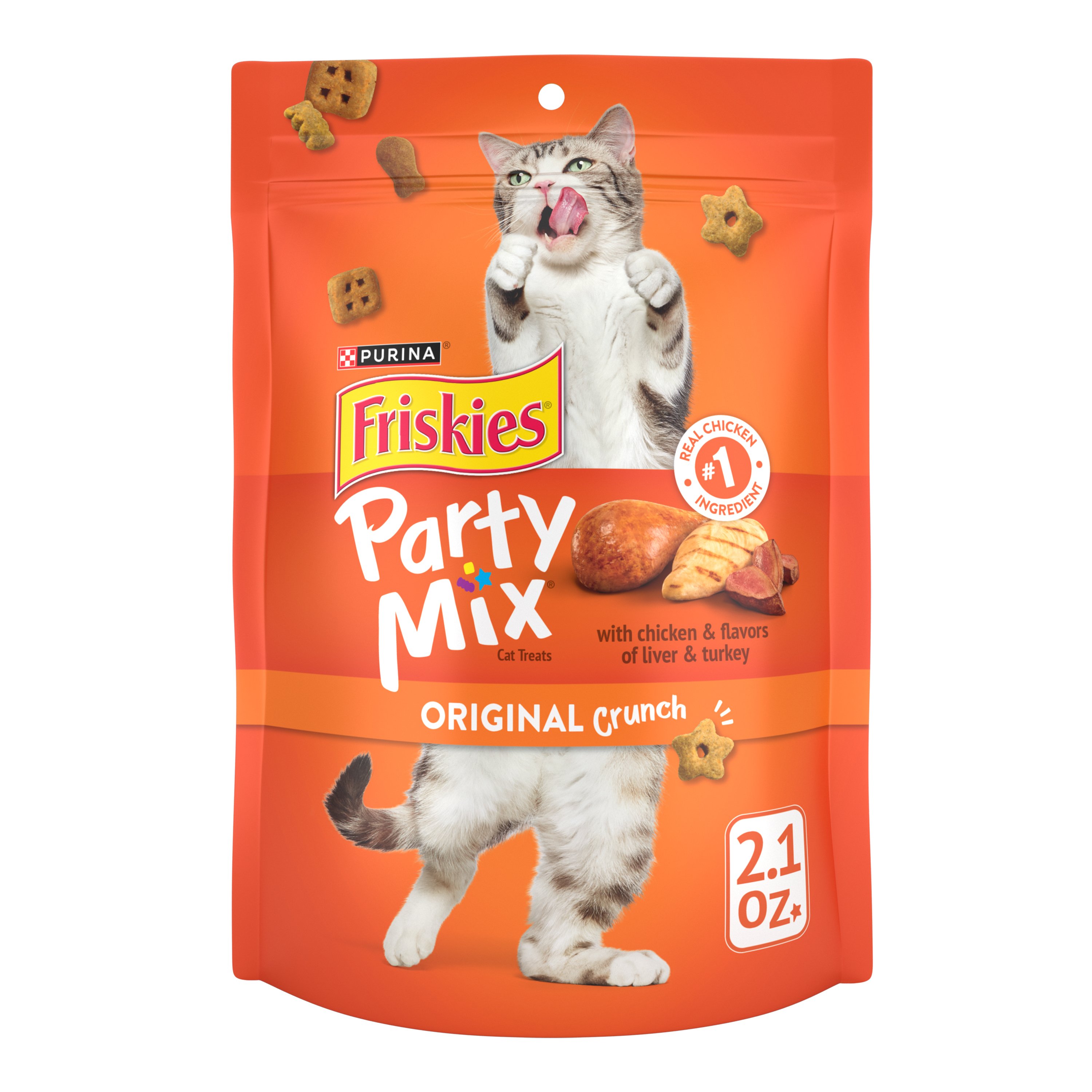 Friskies Cat Treats Party Mix Original Crunch Shop Treats at H E B