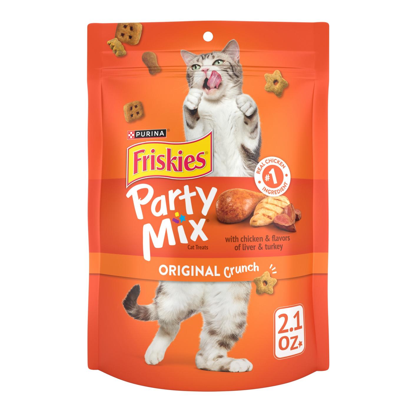 Friskies Purina Friskies Made in USA Facilities Cat Treats, Party Mix Original Crunch; image 1 of 7