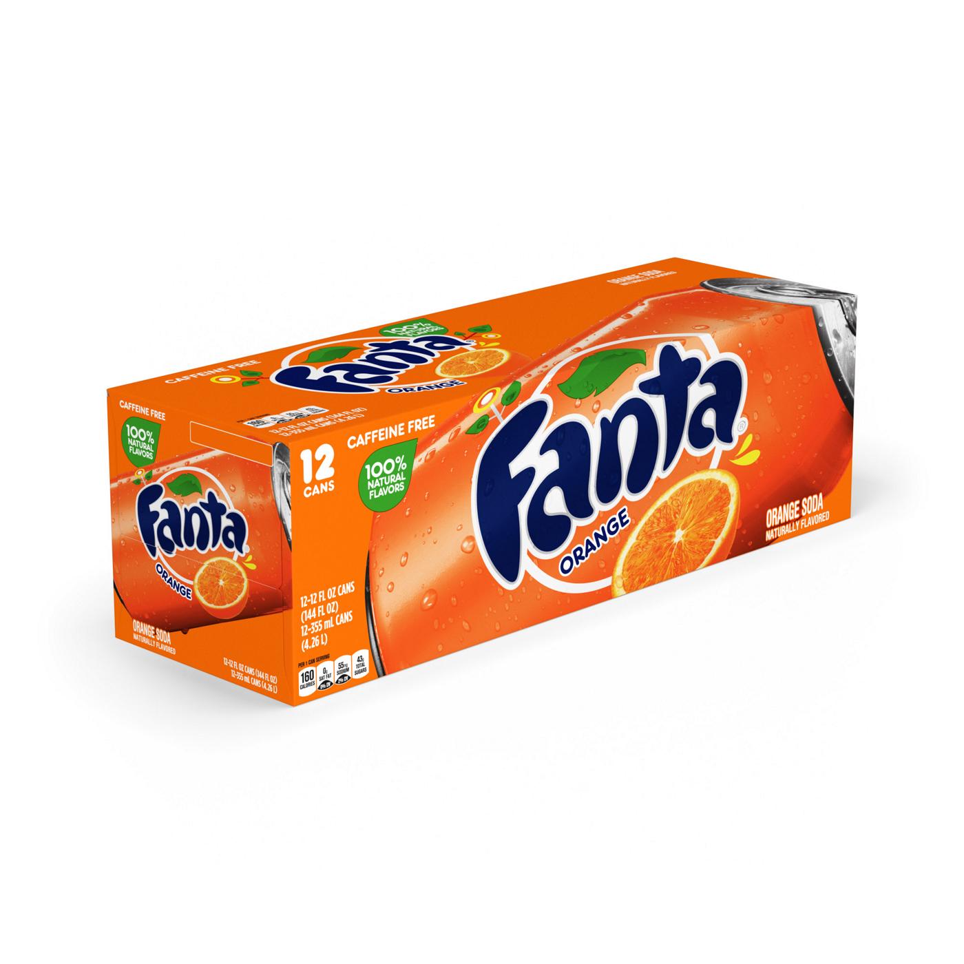 Fanta® Orange Caffeine Free Soda Cans, 12 pk / 12 fl oz - Foods Co.