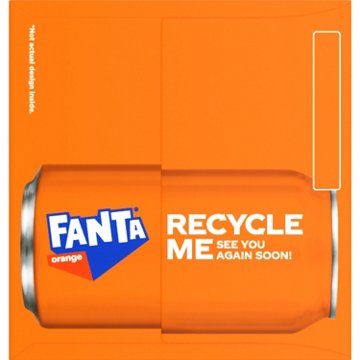 Fanta Orange Soda Soft Drink Fridge Pack 12 pk Cans