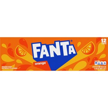 Fanta Orange Soda Soft Drink Fridge Pack 12 pk Cans