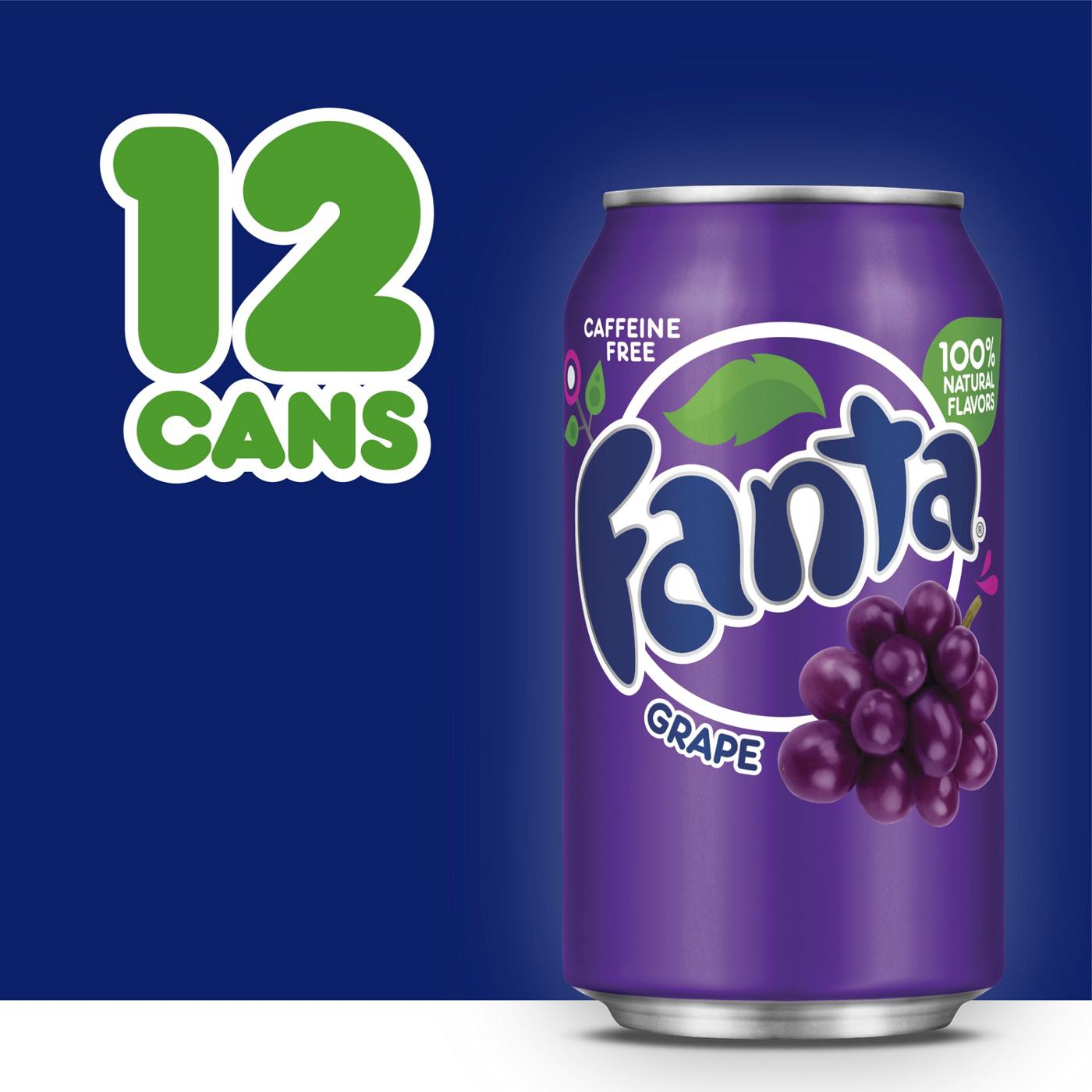 Fanta Grape Soda 12 oz Cans; image 3 of 7