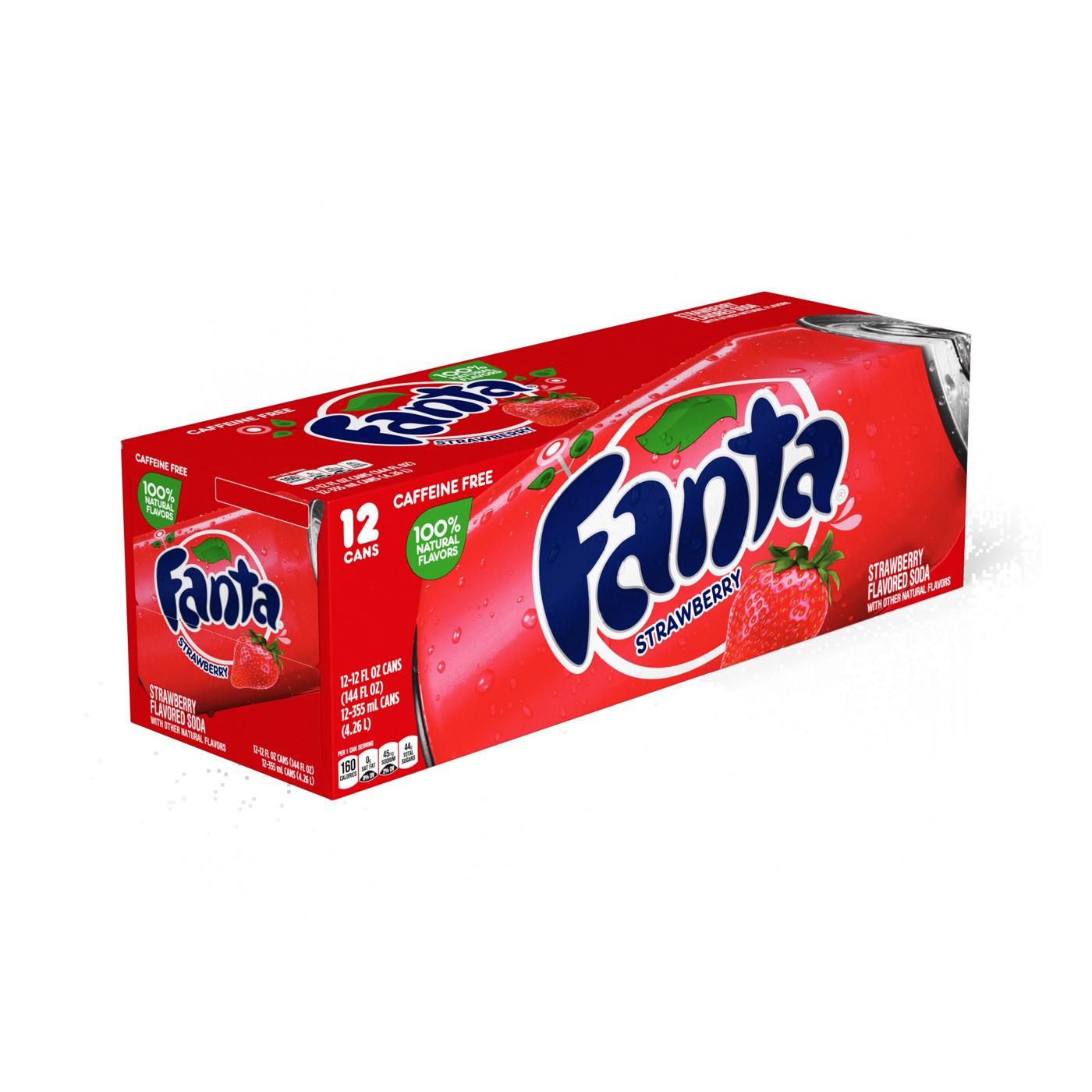 Fanta Strawberry Soda 12 oz Cans - Shop Soda at H-E-B