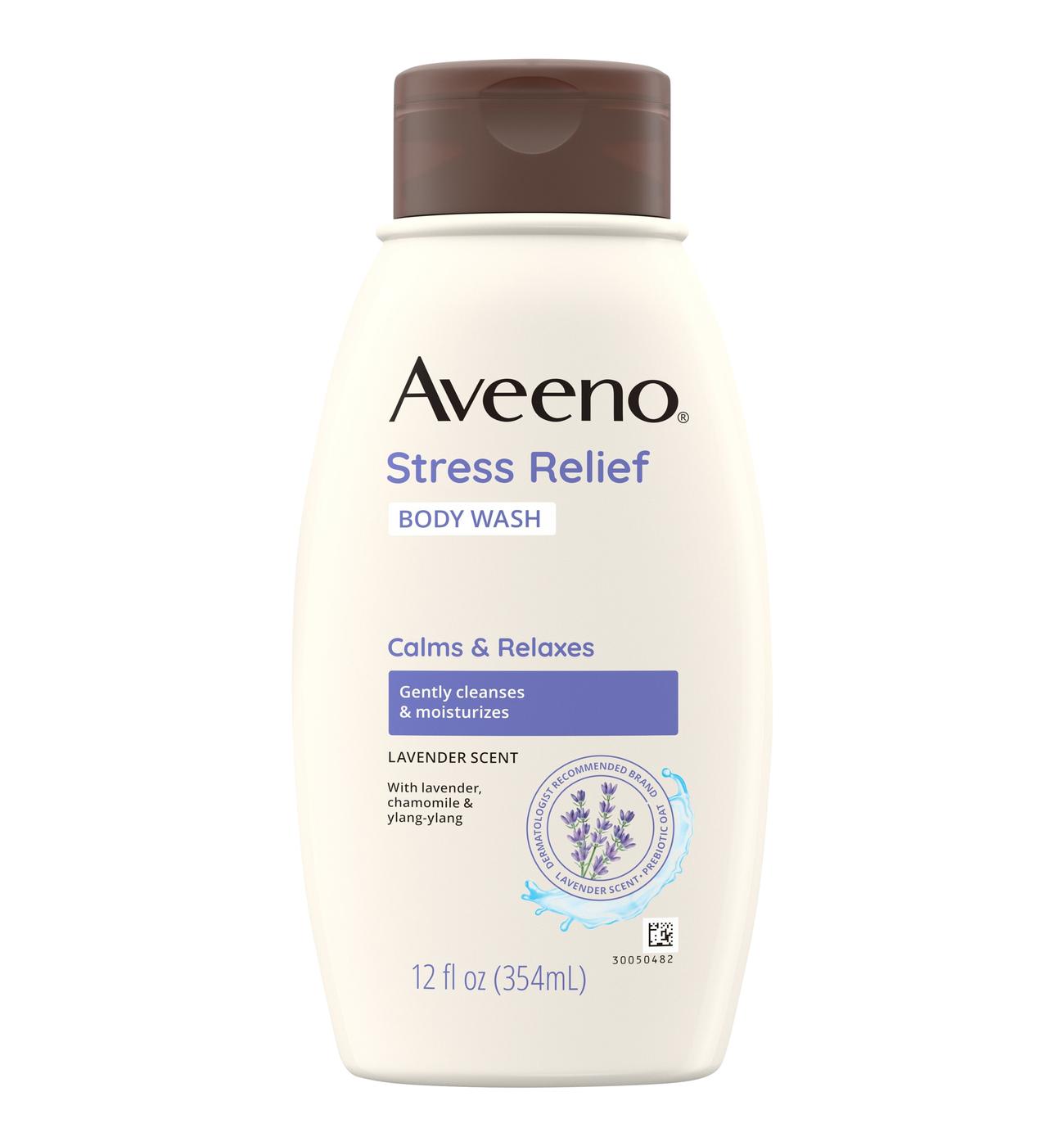Aveeno Stress Relief Body Wash Lavender Scent Shop Body wash at HEB