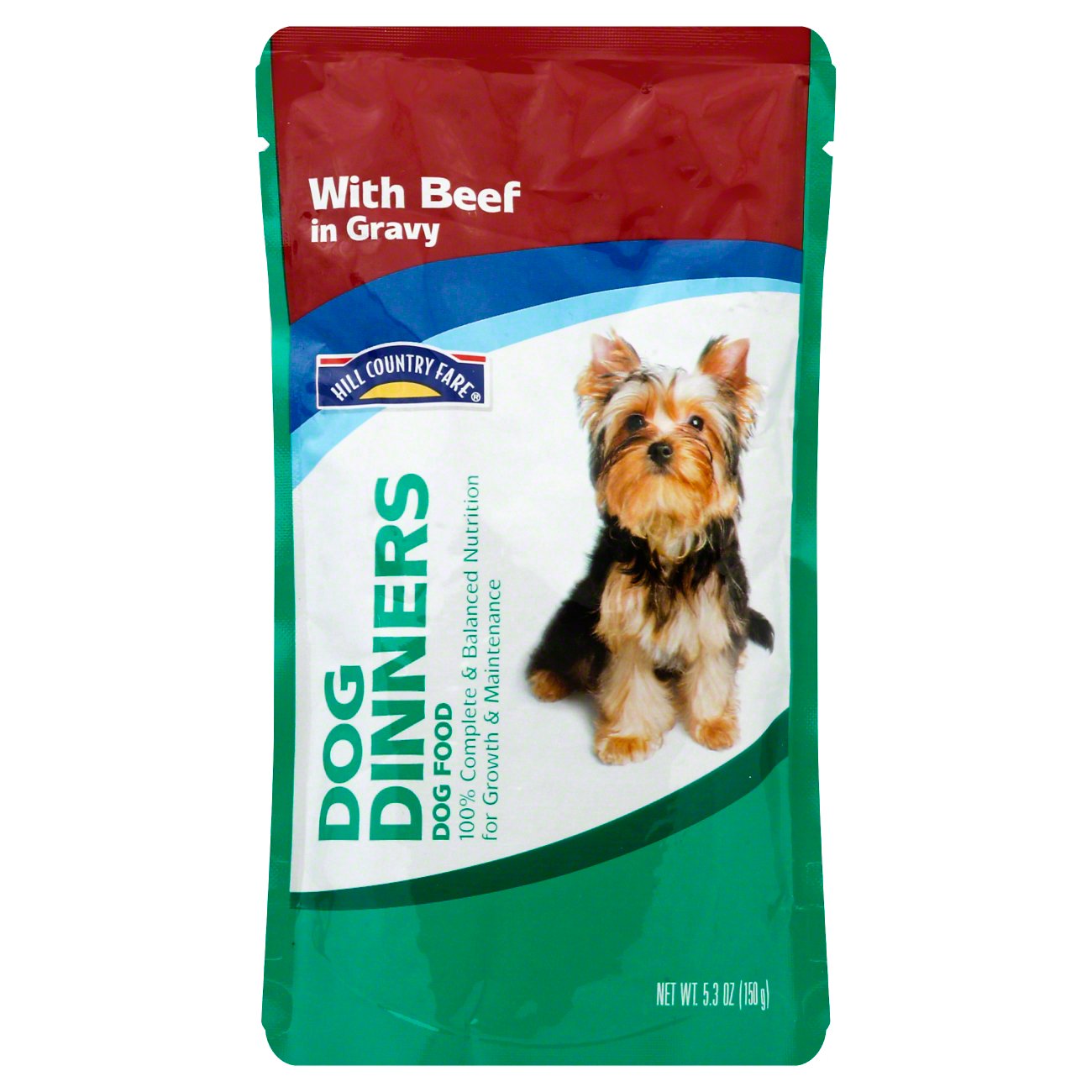 Hill Country Fare Dog Dinners Complete and Balanced with Beef in Gravy Wet Dog Food - Shop Dogs