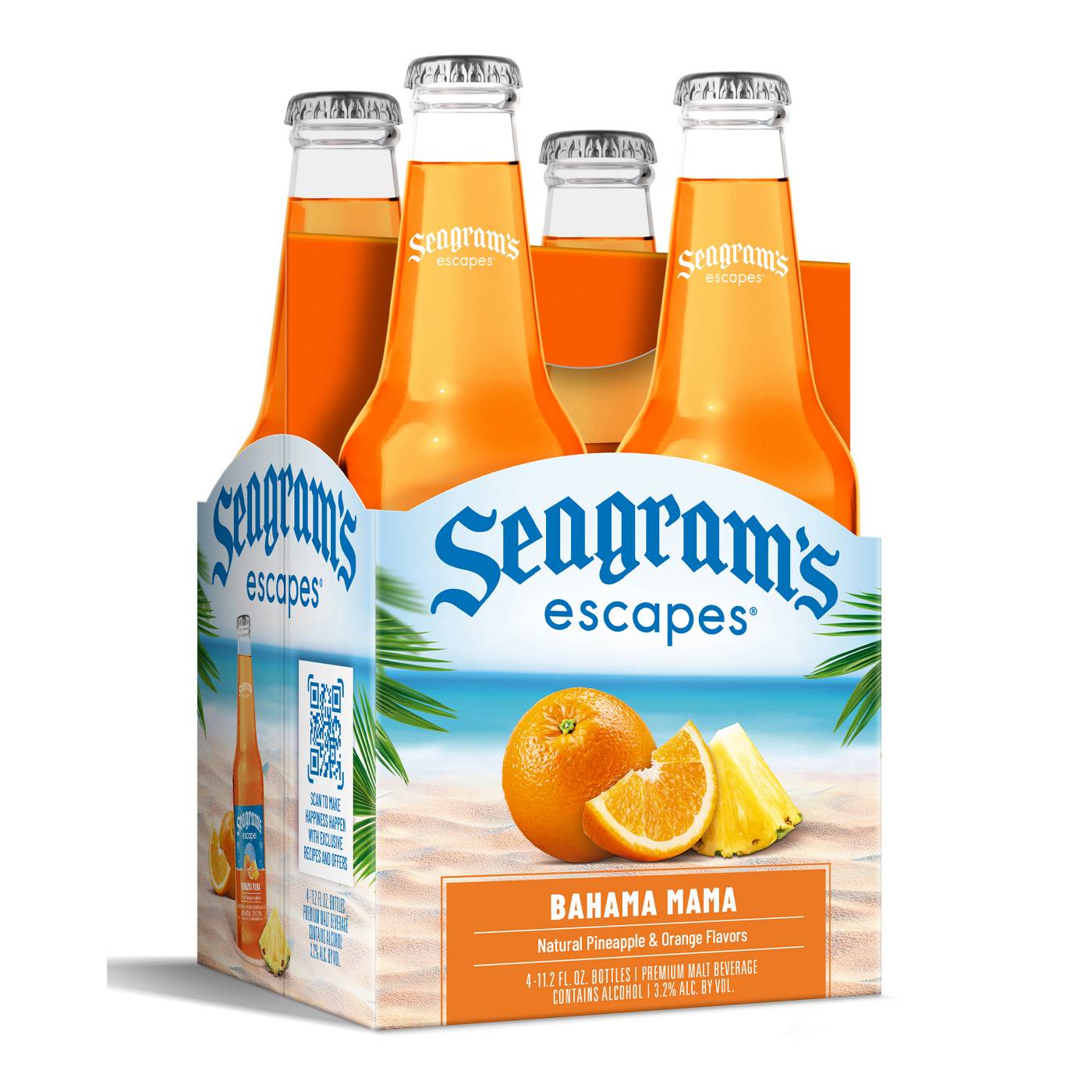 Seagram's Bahama Mama Bottles 4 pk; image 2 of 2