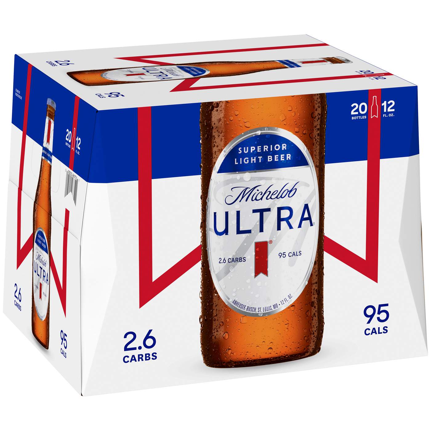 Michelob Ultra Beer 20 pk Bottles; image 1 of 2
