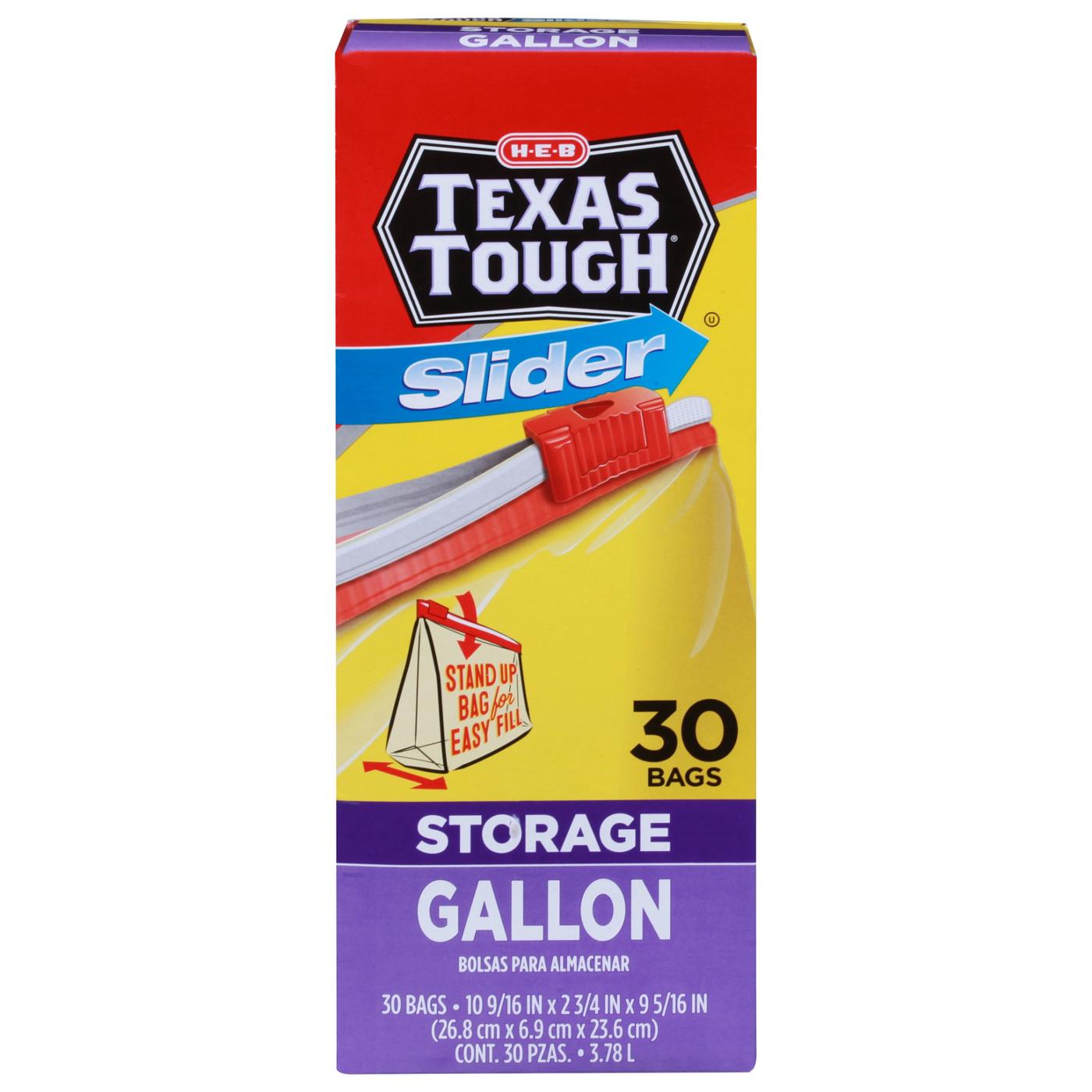 H-E-B Texas Tough Slider Gallon Storage Bags - Shop Storage Bags
