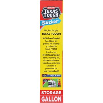 H-E-B Texas Tough Slider Gallon Storage Bags, 30 ct