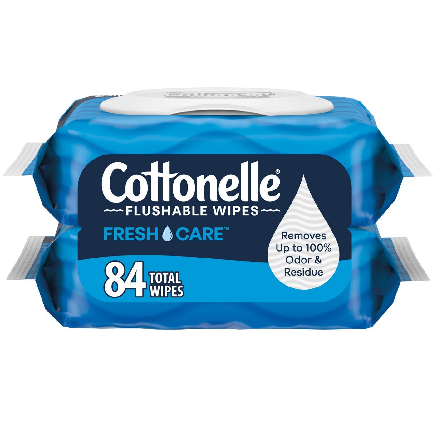 Cottonelle Fresh Care Flushable Wet Wipes; image 1 of 7