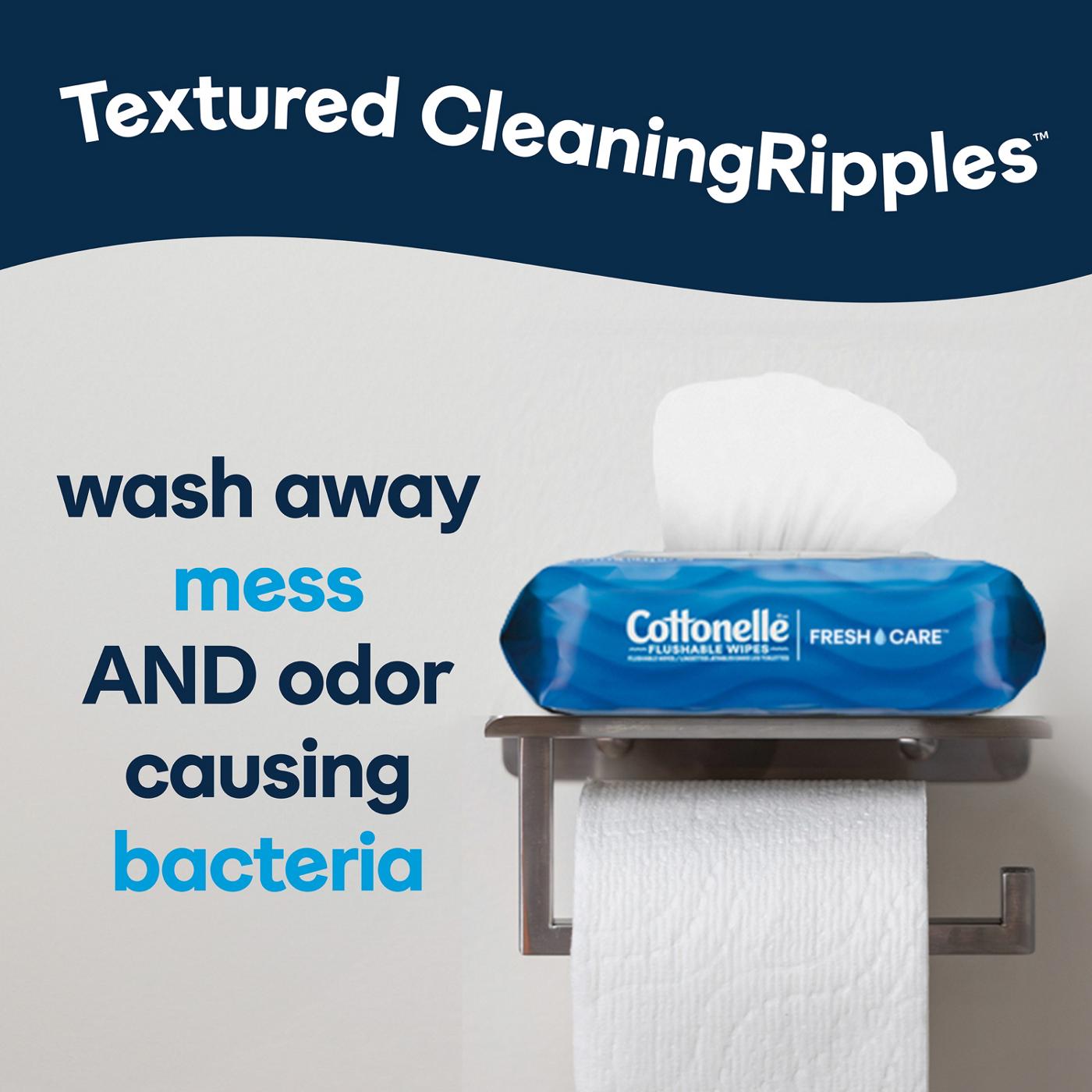 Cottonelle Fresh Care Flushable Wet Wipes; image 3 of 8