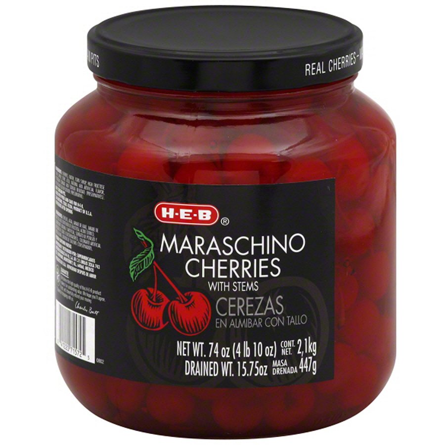 HEB Stemmed Maraschino Cherries Shop Berries & cherries at HEB