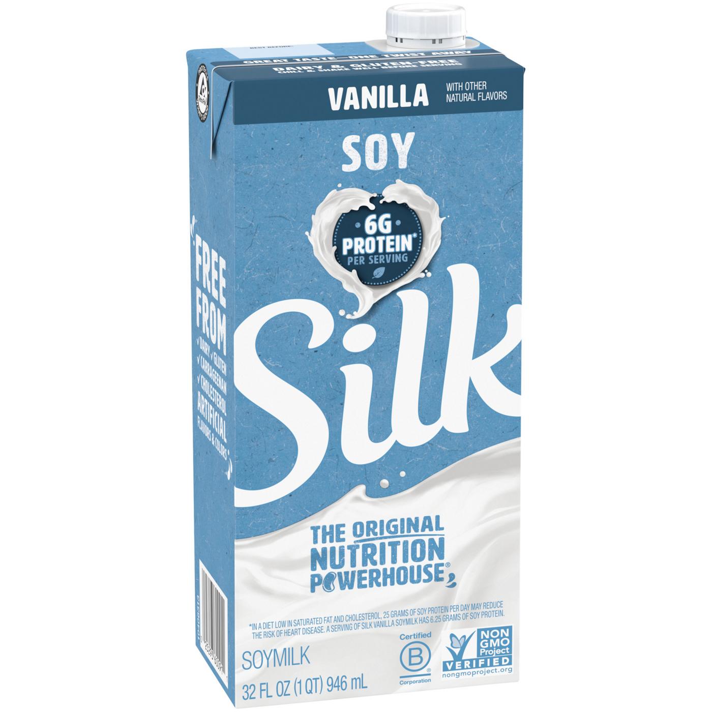 Silk Shelf-Stable Vanilla Soymilk, 1 Quart; image 1 of 8