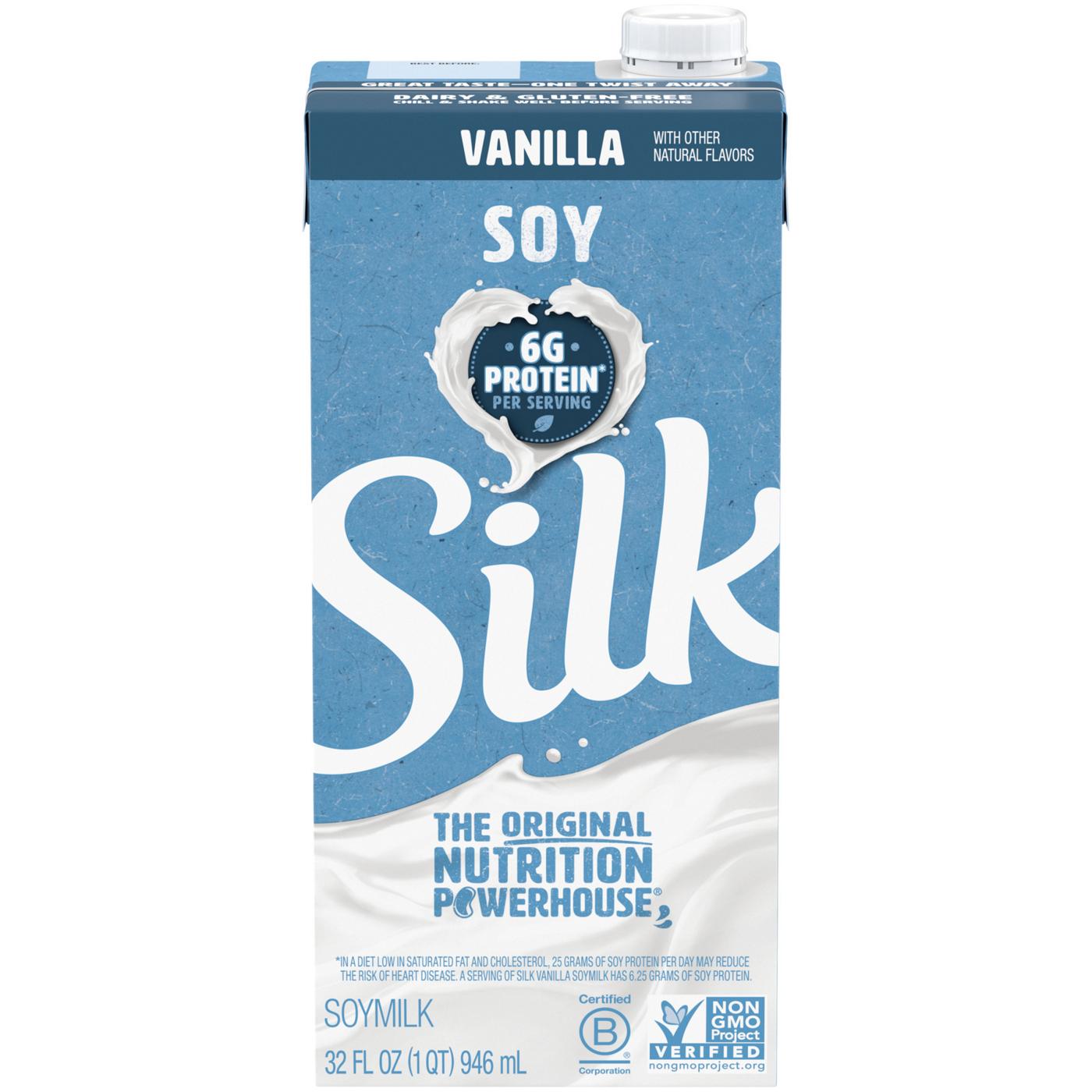 Silk Shelf-Stable Vanilla Soymilk, 1 Quart; image 7 of 8