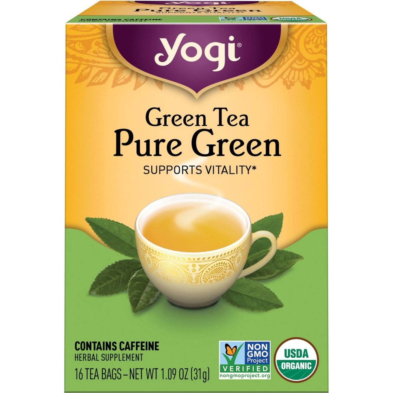 Yogi Pure Green Tea Bags Shop Tea at HEB