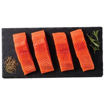 H-E-B Wild Caught Fresh Alaska King Salmon Fillet, lb