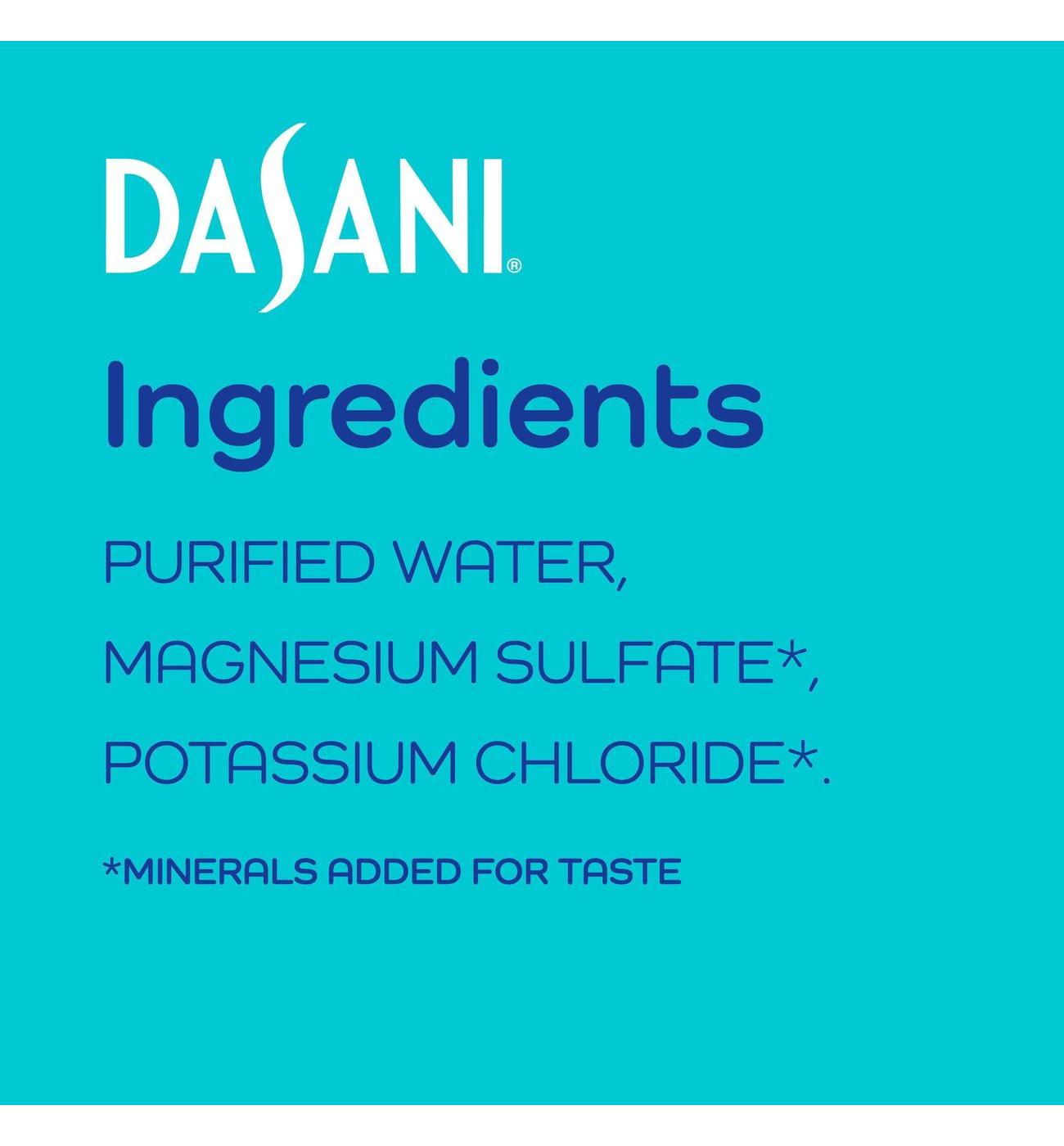 Dasani Purified Water Bottles Enhanced With Minerals; image 4 of 7