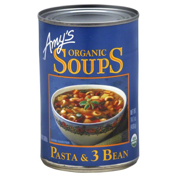 Amy's Organic Pasta Fagioli Soup, 13.65 oz (Pack of 12) - Dairy-Free Italian main image 1