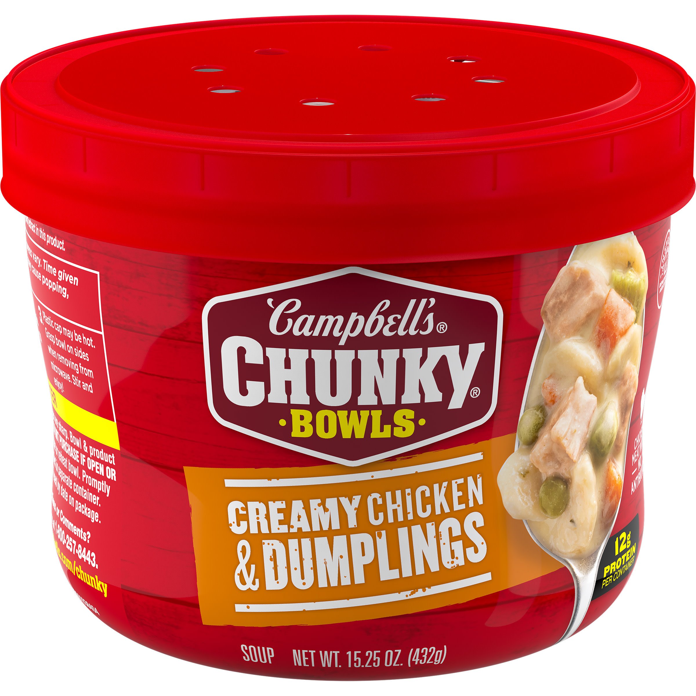 Campbell's Chunky Creamy Chicken and Dumplings Soup Shop Soups