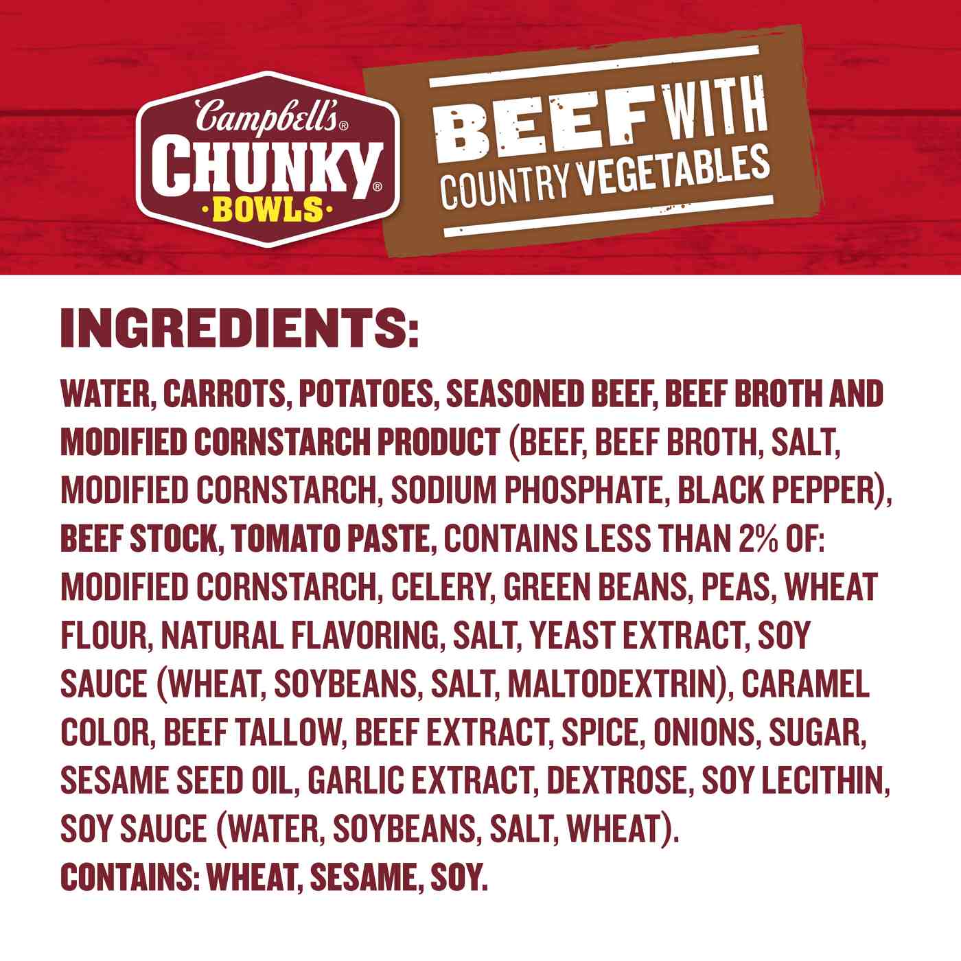 Campbell's Chunky Beef Soup with Country Vegetables; image 2 of 9