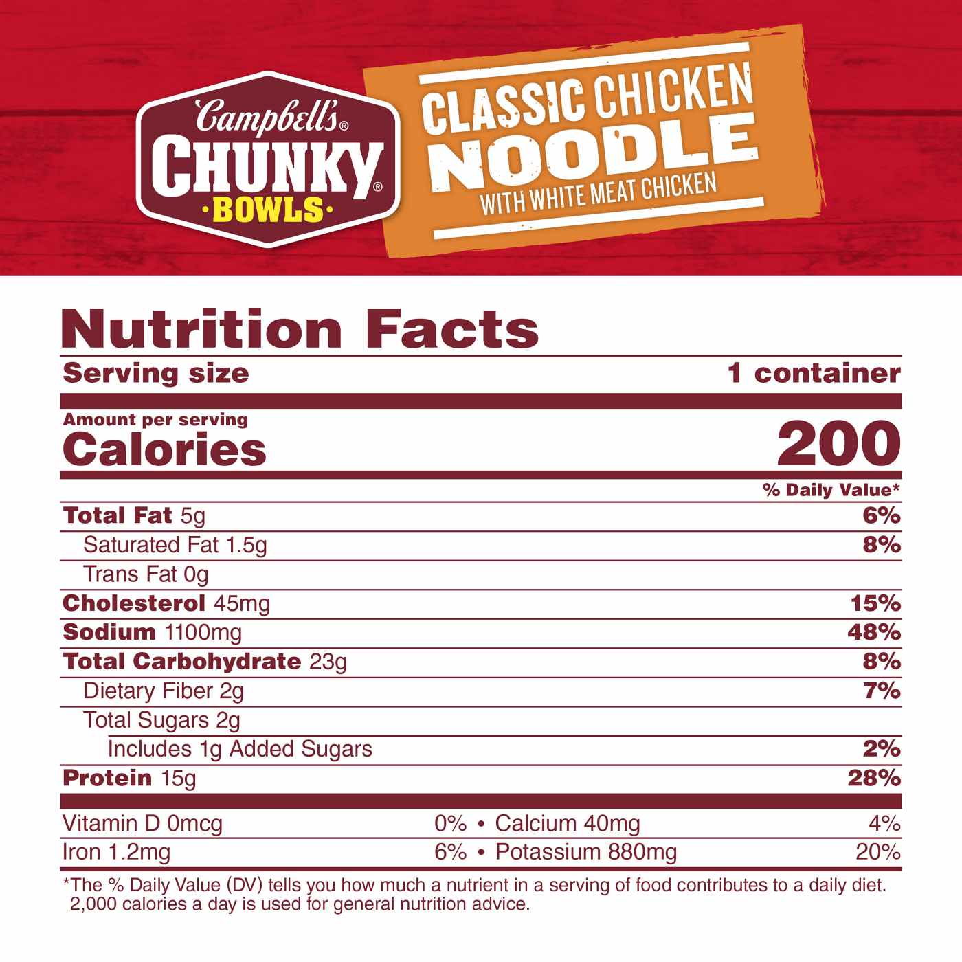 Campbell's Chunky Classic Chicken Noodle Soup; image 3 of 8