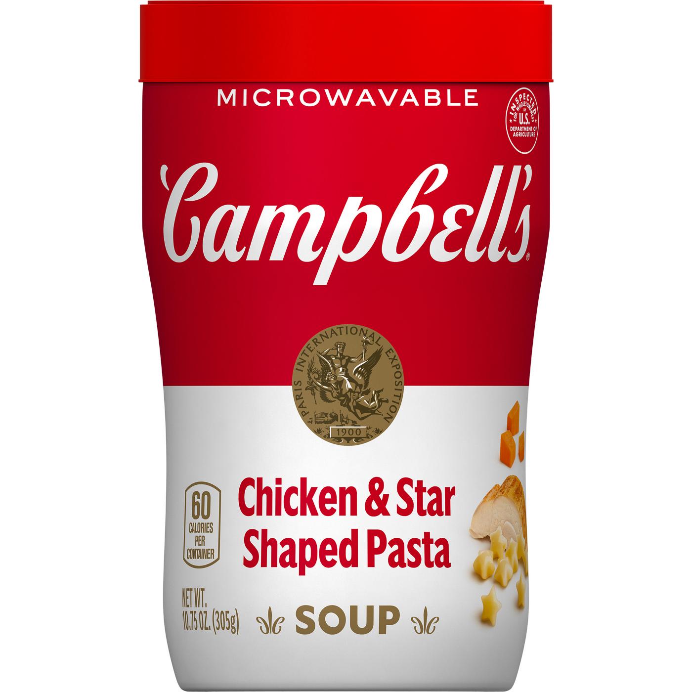 Campbell's Chicken Soup & Star Shaped Pasta; image 1 of 4