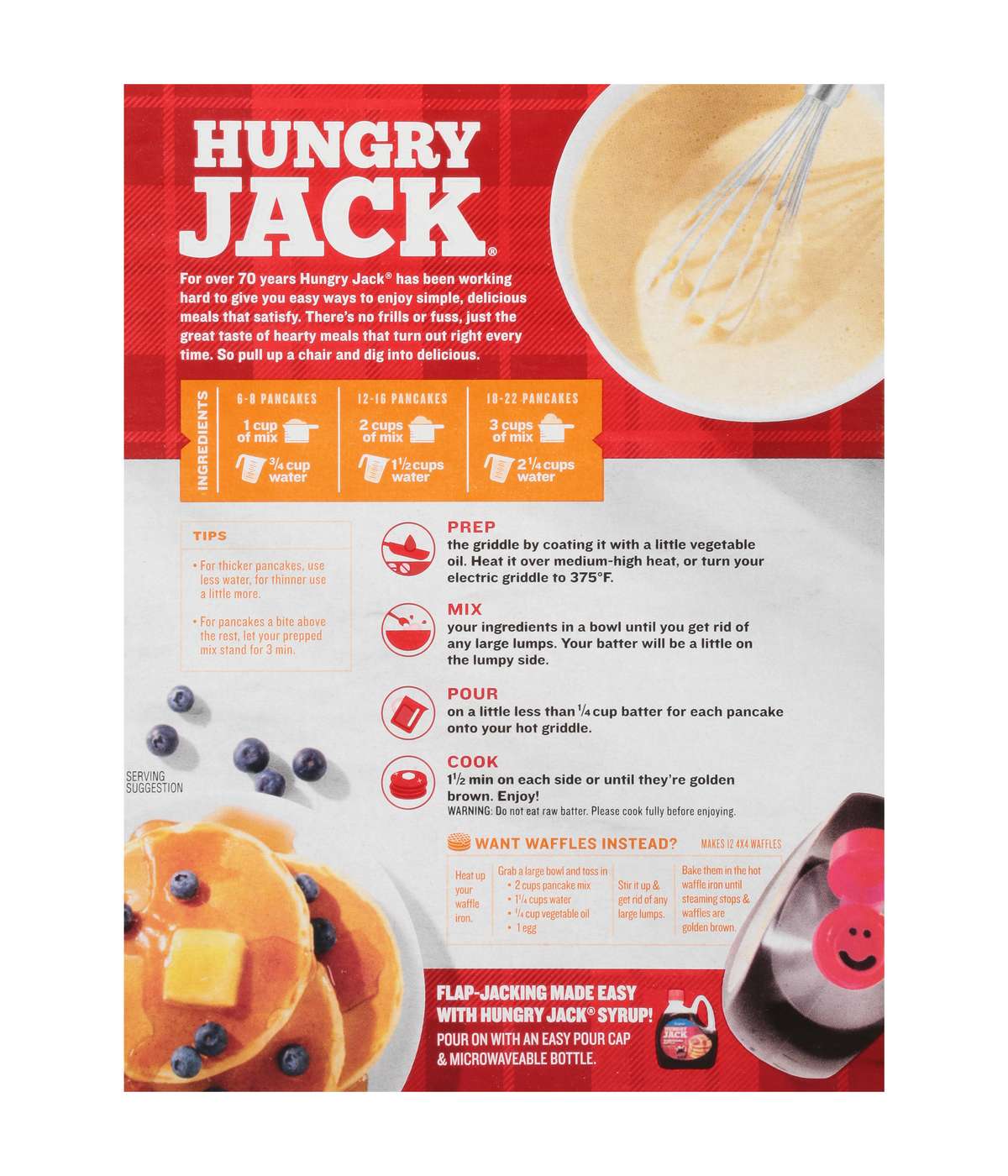 Hungry Jack Complete Buttermilk Pancake & Waffle Mix; image 2 of 5