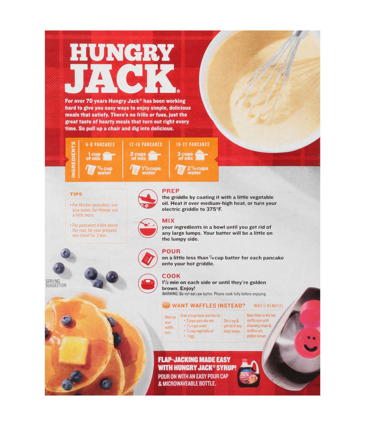 Hungry Jack Complete Buttermilk Pancake & Waffle Mix; image 3 of 5