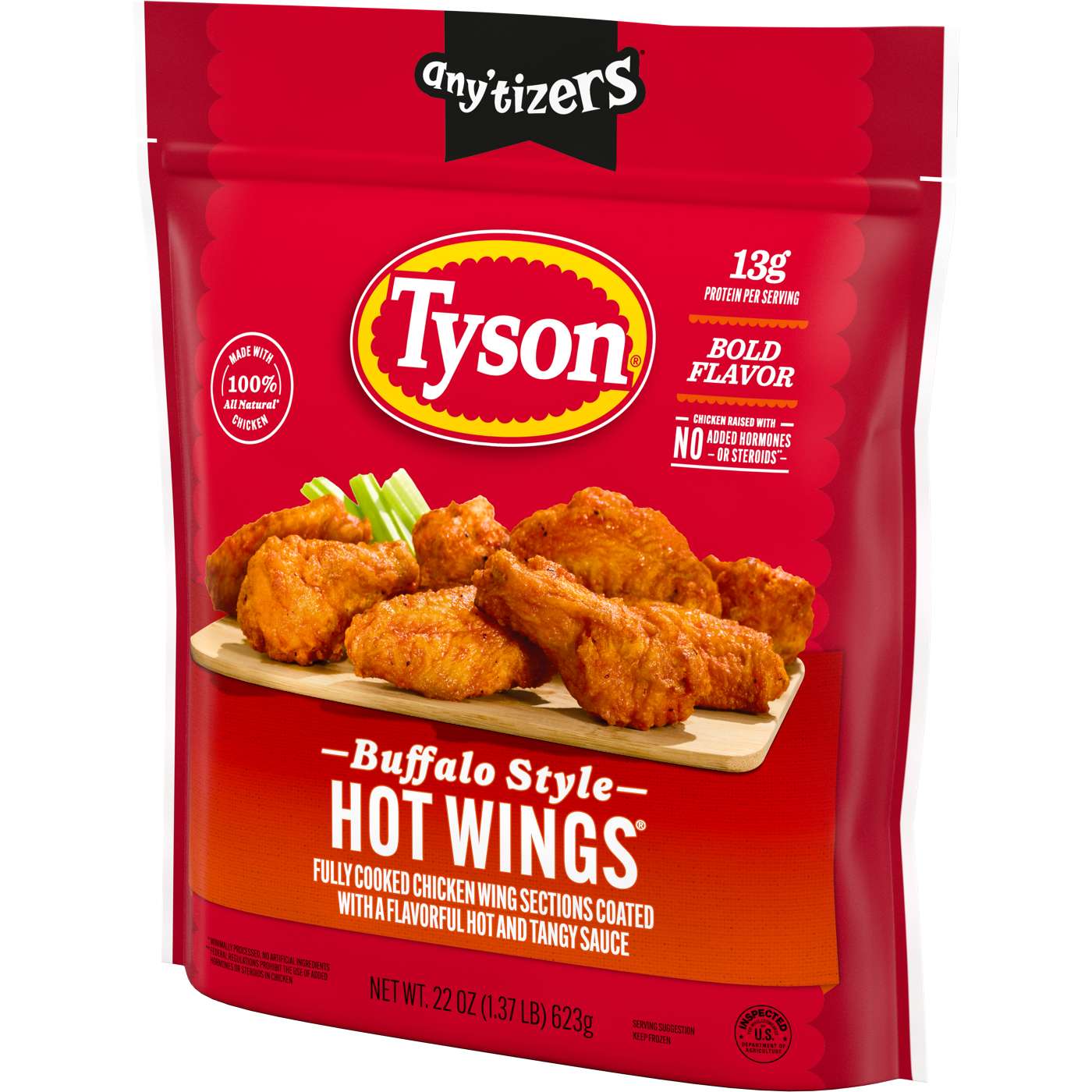 Tyson Any'tizers Frozen Buffalo Style Hot Wings Bone-In; image 5 of 5