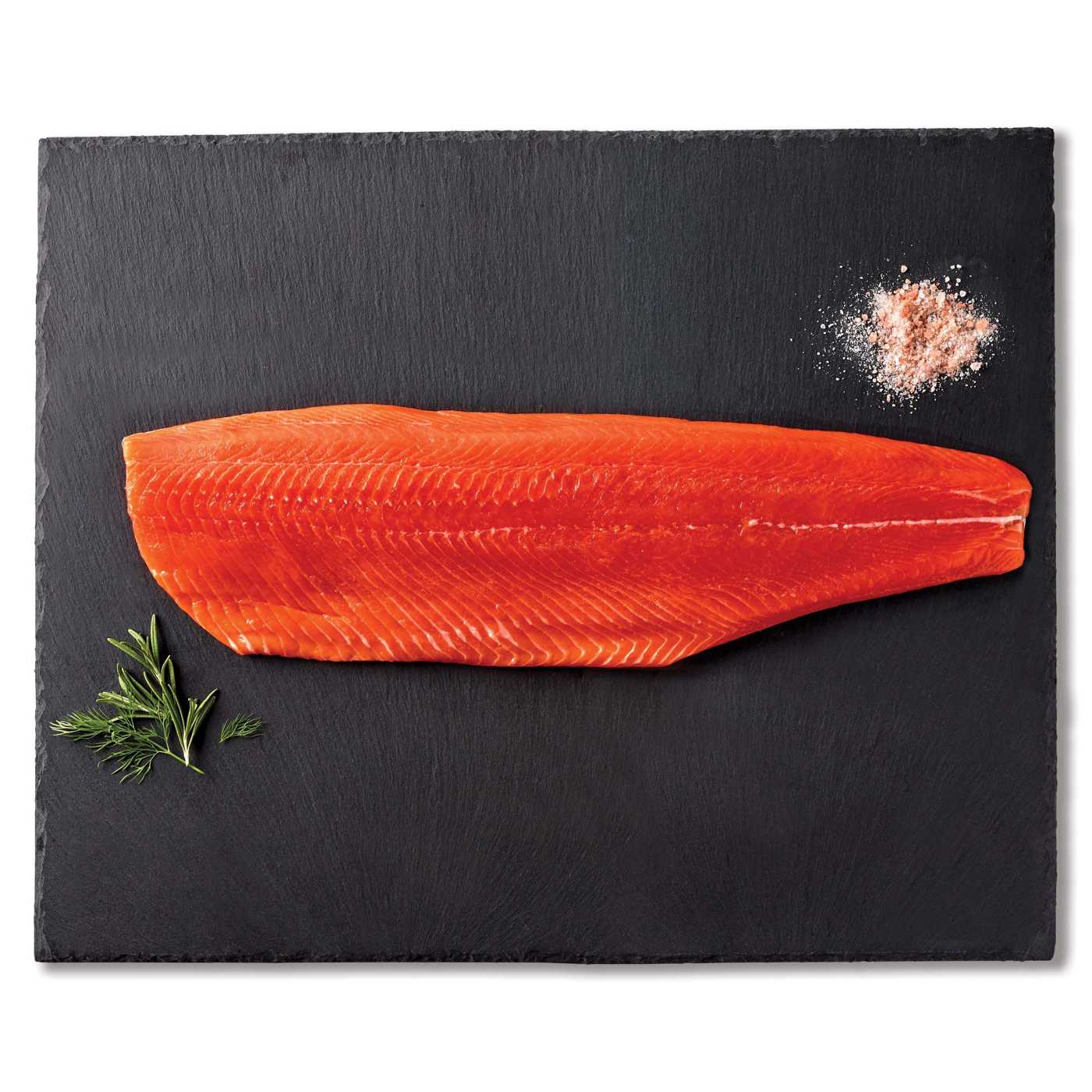 H-E-B Wild Caught Fresh Alaska Coho Salmon Fillet; image 1 of 3