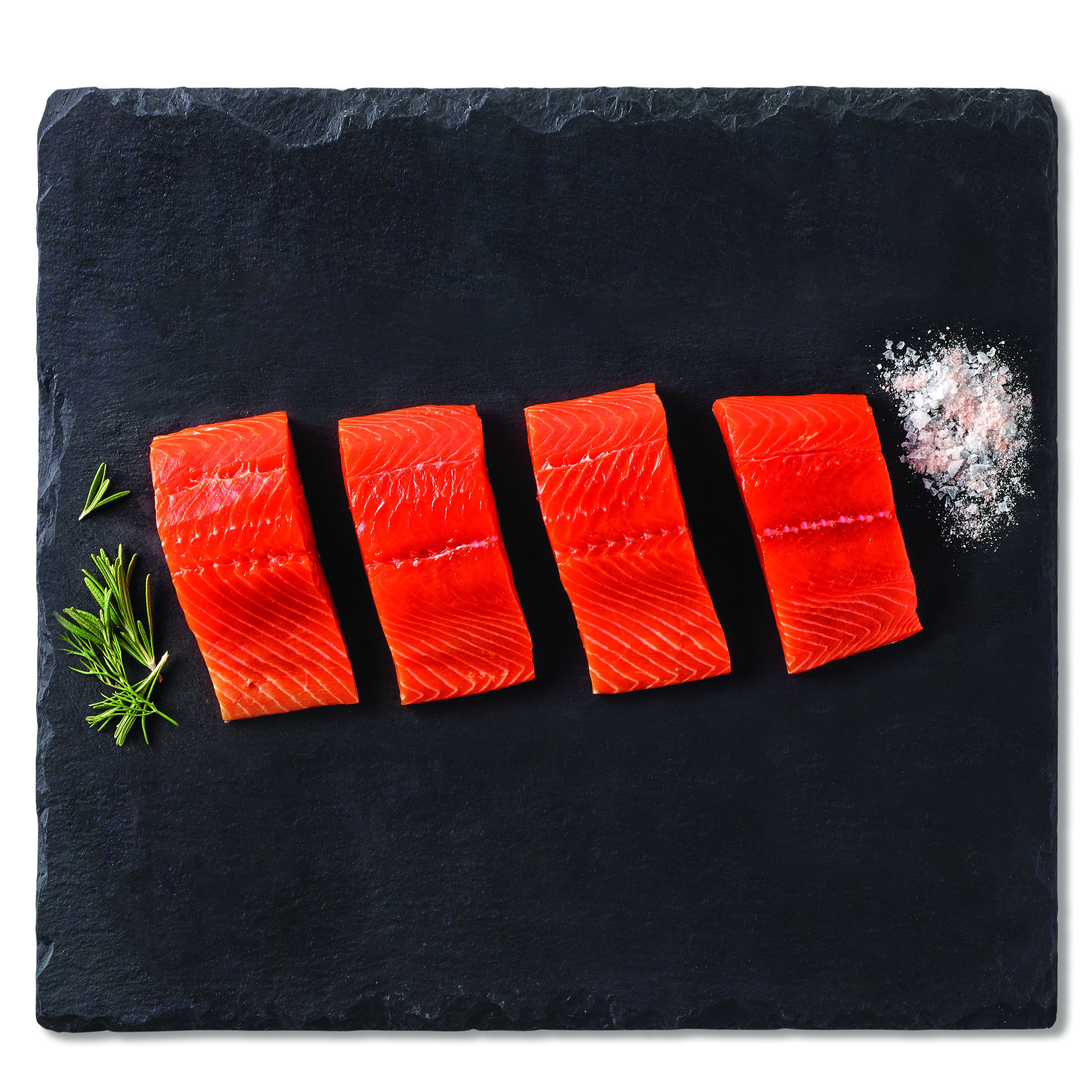 H-E-B Wild Caught Alaskan Sockeye Salmon Fillet - Texas-Size Pack