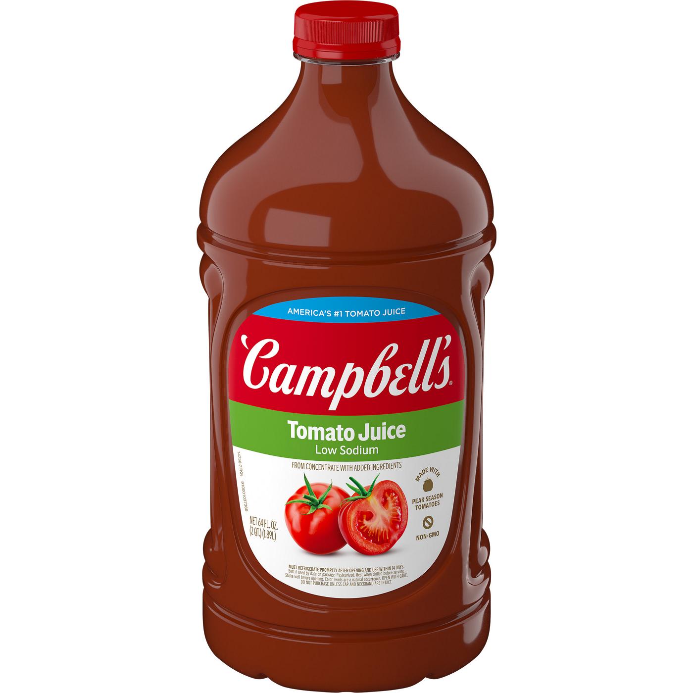 Campbell's Low Sodium 100% Tomato Juice; image 1 of 6