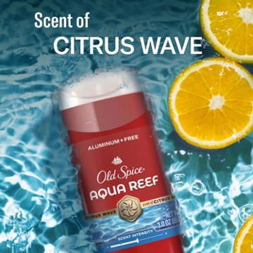 Old Spice Red Collection Deodorant for Men, Aqua Reef Scent, Aluminum Free, 3.0oz