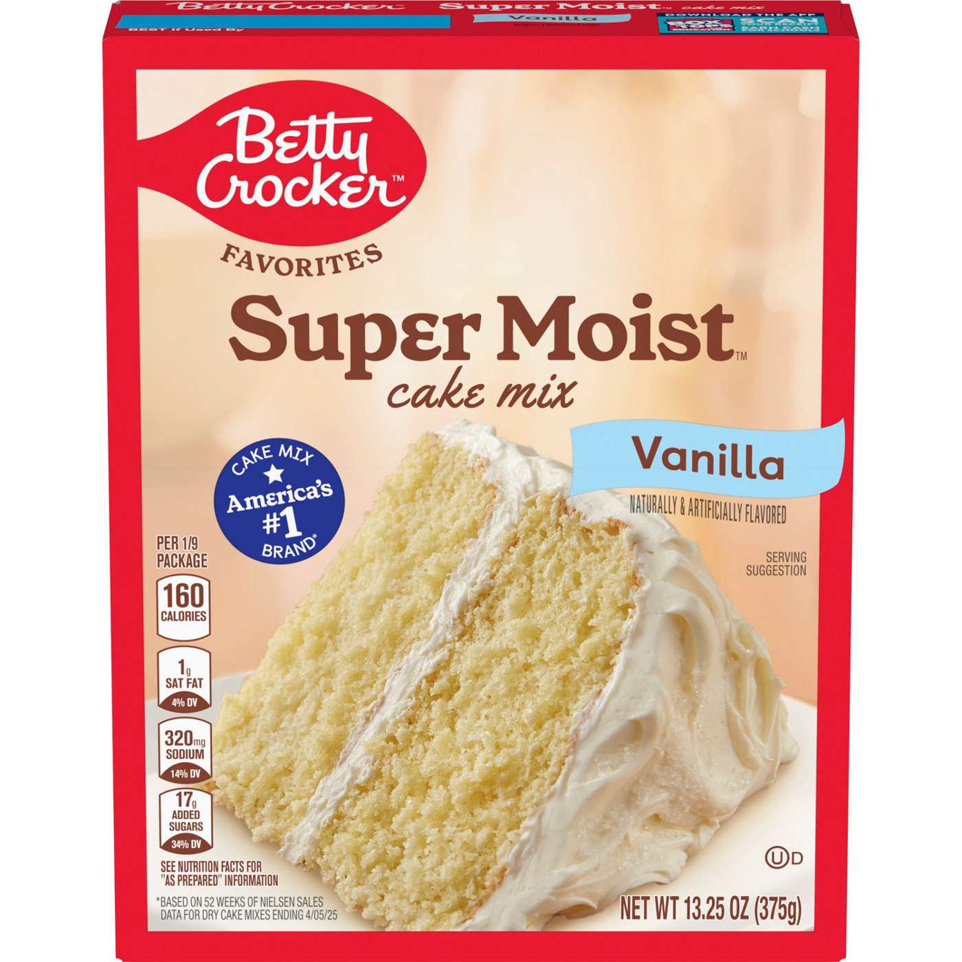 Betty Crocker Super Moist Vanilla Cake Mix; image 1 of 6
