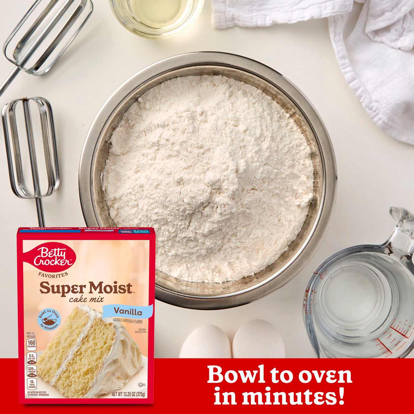 Betty Crocker Super Moist Vanilla Cake Mix; image 6 of 6