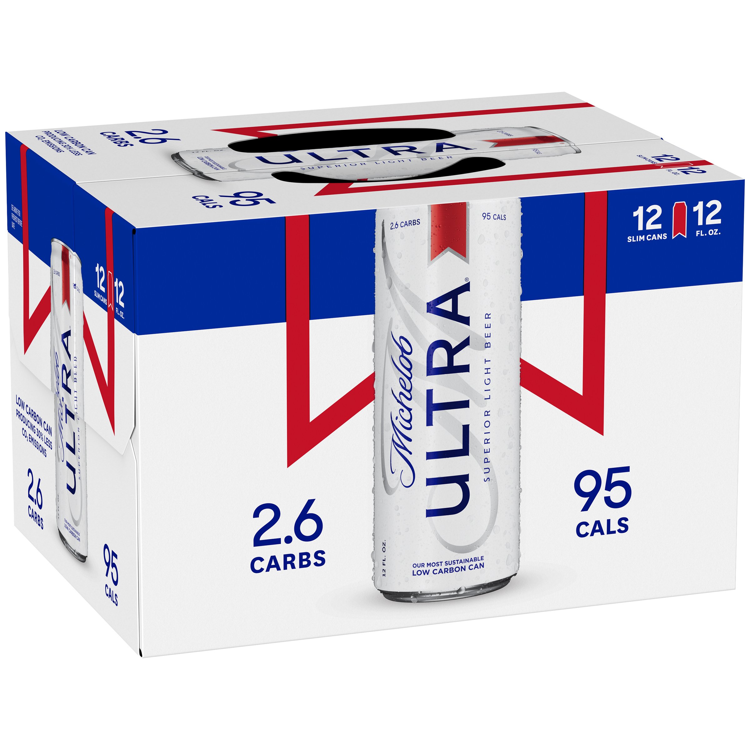 Michelob Ultra Beer 12 oz Slim Cans - Shop Beer at H-E-B