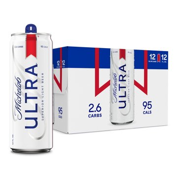 Michelob ULTRA Superior Light American Lager Beer Cans, 12 pack, 12 oz