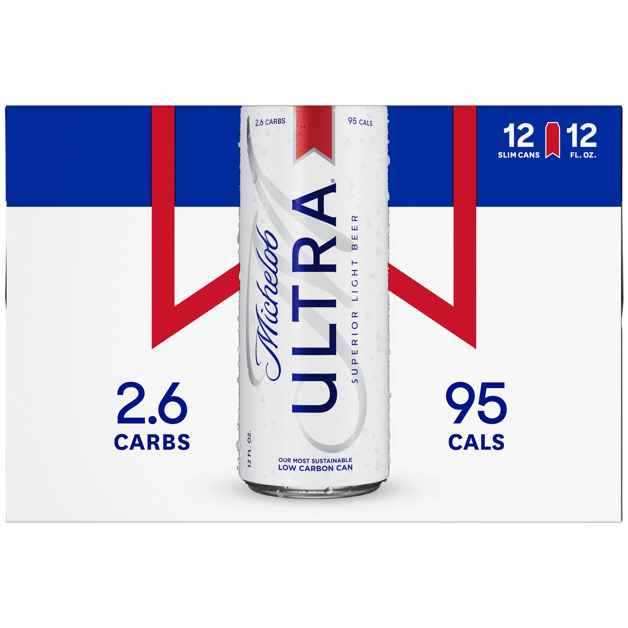 Michelob Ultra Beer 18 pk Slim Cans - Shop Beer at H-E-B