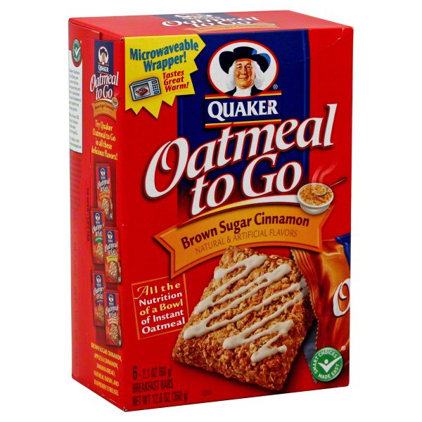 Quaker Oatmeal To Go Brown Sugar Cinnamon Breakfast Bars Shop Granola