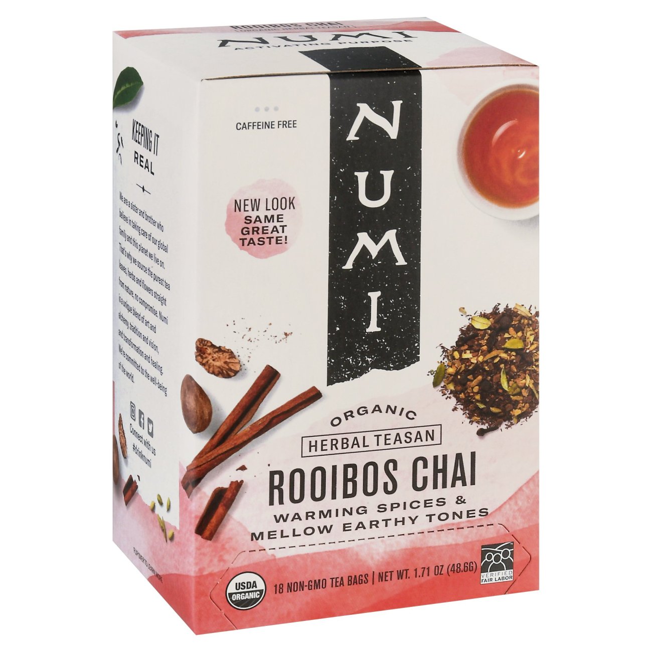 Numi Organic Tea Rooibos Chai Tea Bags Shop Tea at HEB