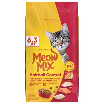 Meow Mix Hairball Control Dry Cat Food for Adult Cat