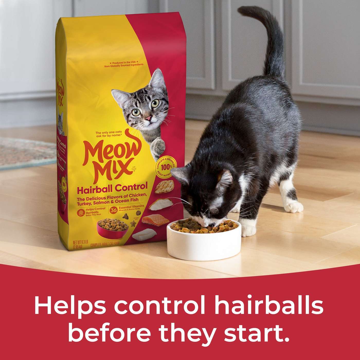 Meow Mix Hairball Control Dry Cat Food for Adult Cat; image 2 of 6