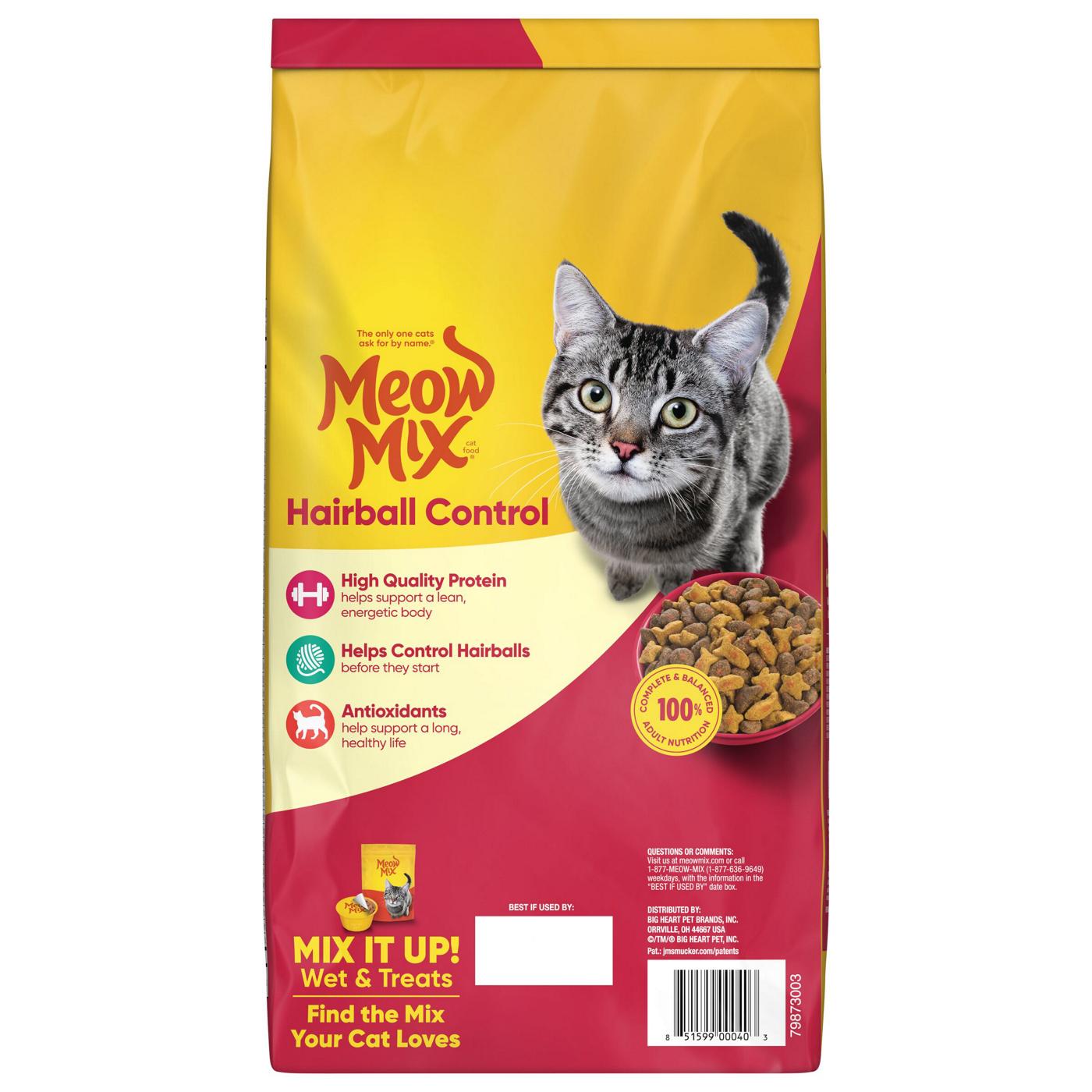 Meow Mix Hairball Control Dry Cat Food for Adult Cat; image 3 of 6