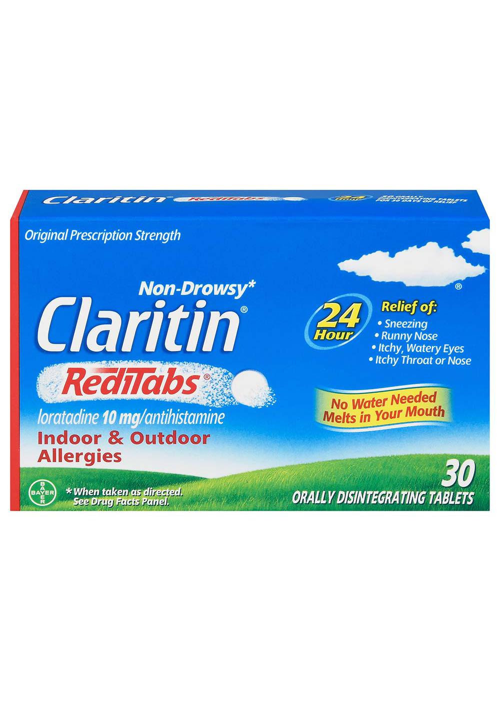 Claritin RediTabs 24 Hour Allergy Relief Tablets; image 1 of 2