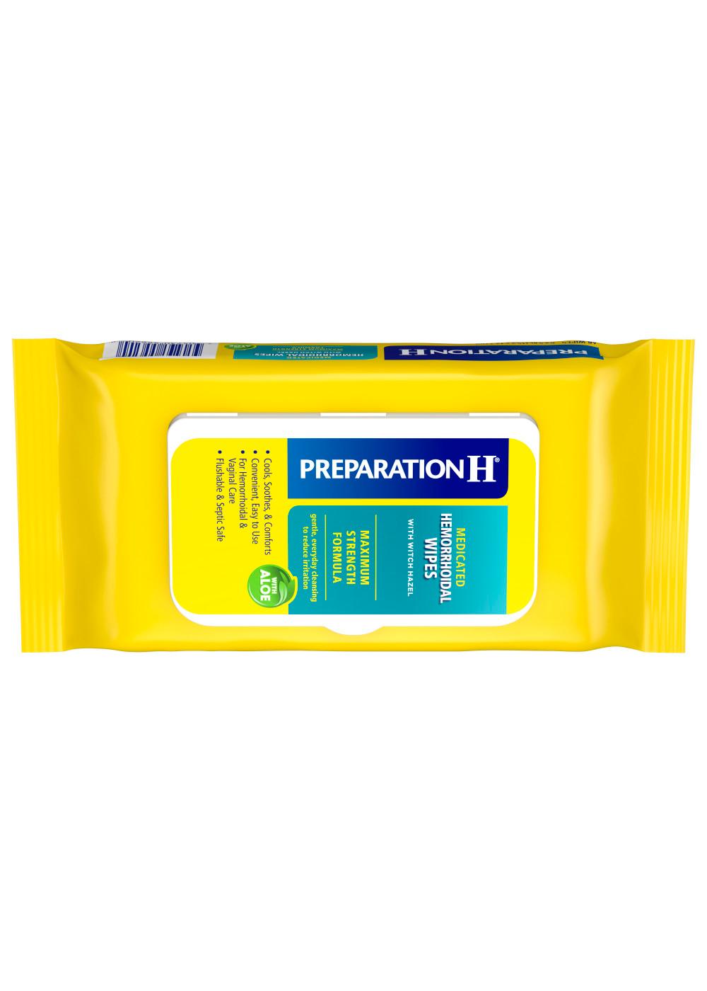 Preparation H Hemorrhoid Wipes with Witch Hazel for Skin Irritation Relief; image 1 of 5