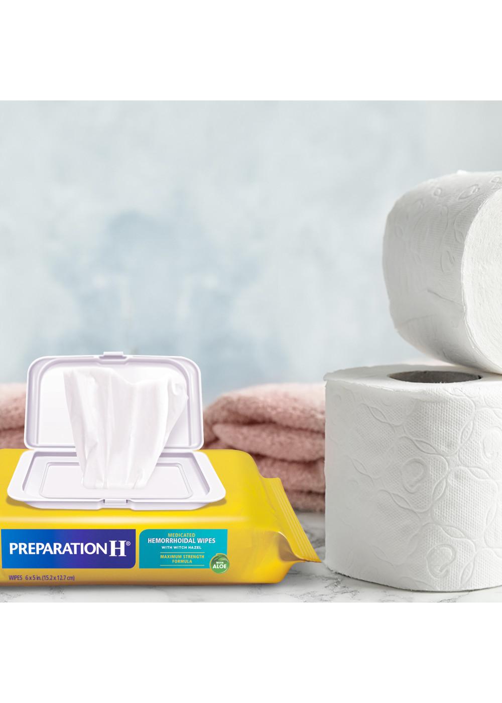 Preparation H Hemorrhoid Wipes with Witch Hazel for Skin Irritation Relief; image 3 of 5