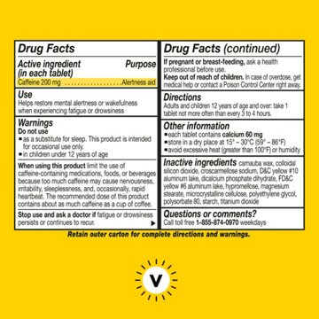 Vivarin Caffeine Alertness Aid Tablets - 200 mg, 40 ct