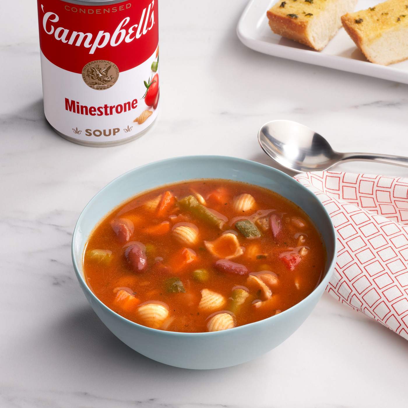 Campbell's Condensed Minestrone Soup; image 3 of 9